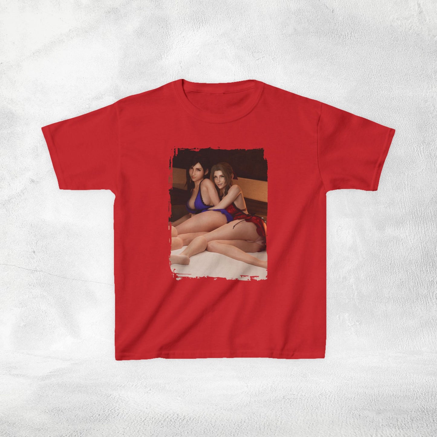 Kids gaming shirt Final Fantasy Aerith and Tifa