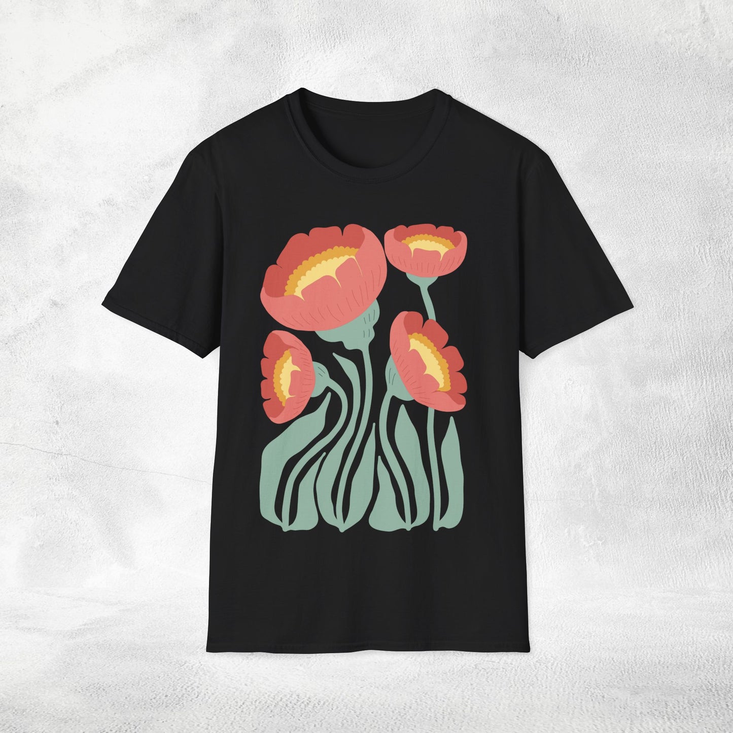 Womens shirt Dänische Blumen