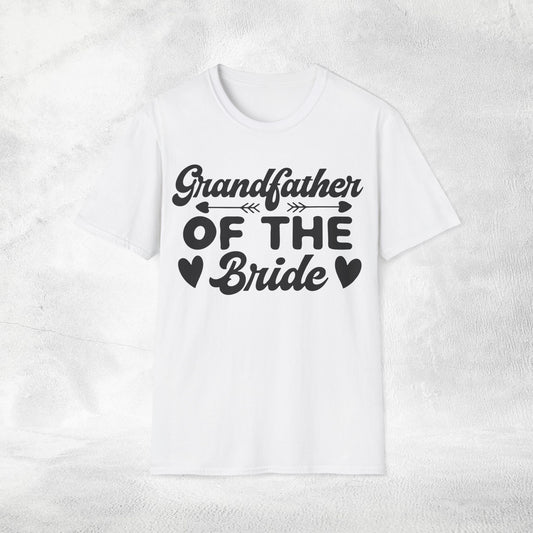 Mens T-Shirt grandfather of the bride bachelorette party