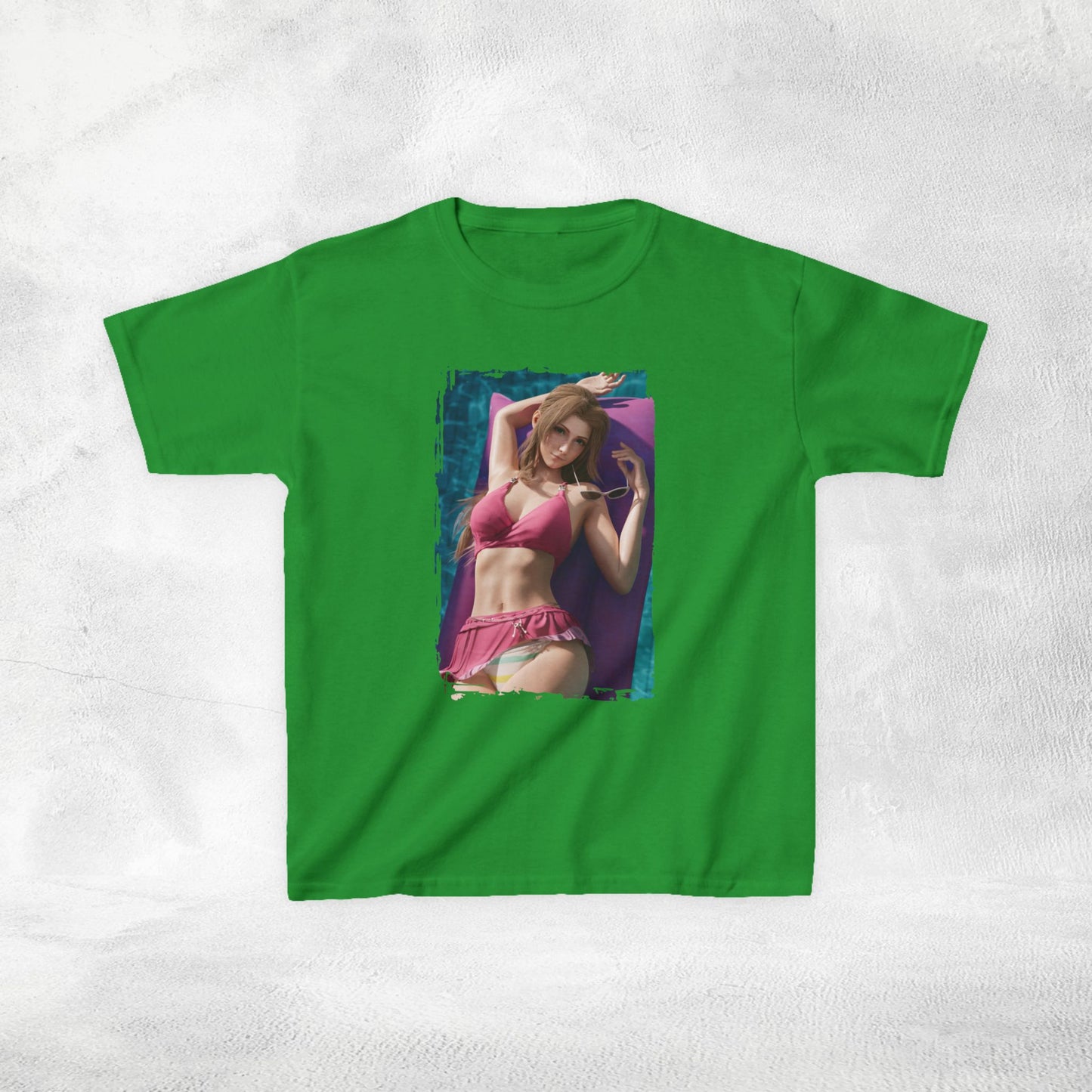 Kids gaming shirt Final Fantasy Aerith Swimsuit
