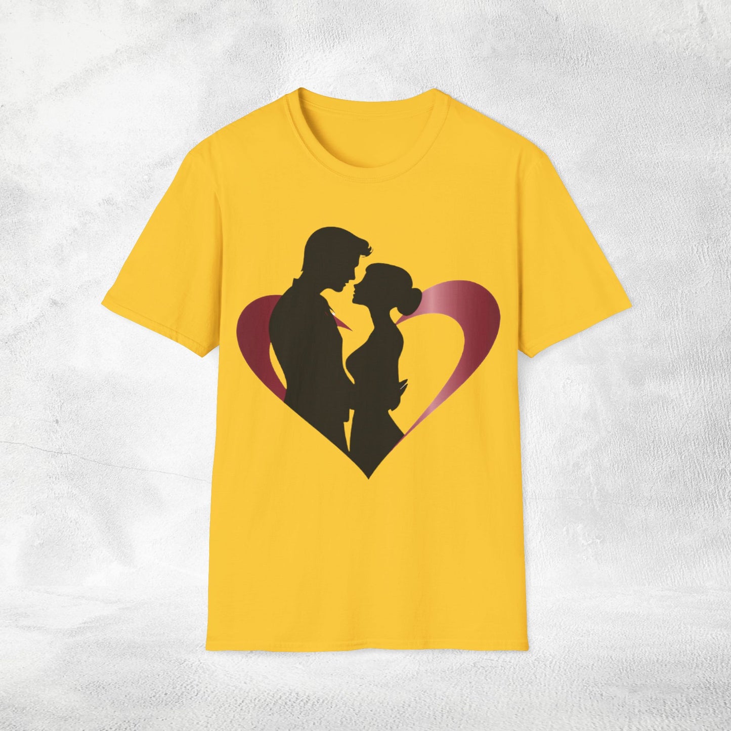 Unisex couples T-Shirt heart