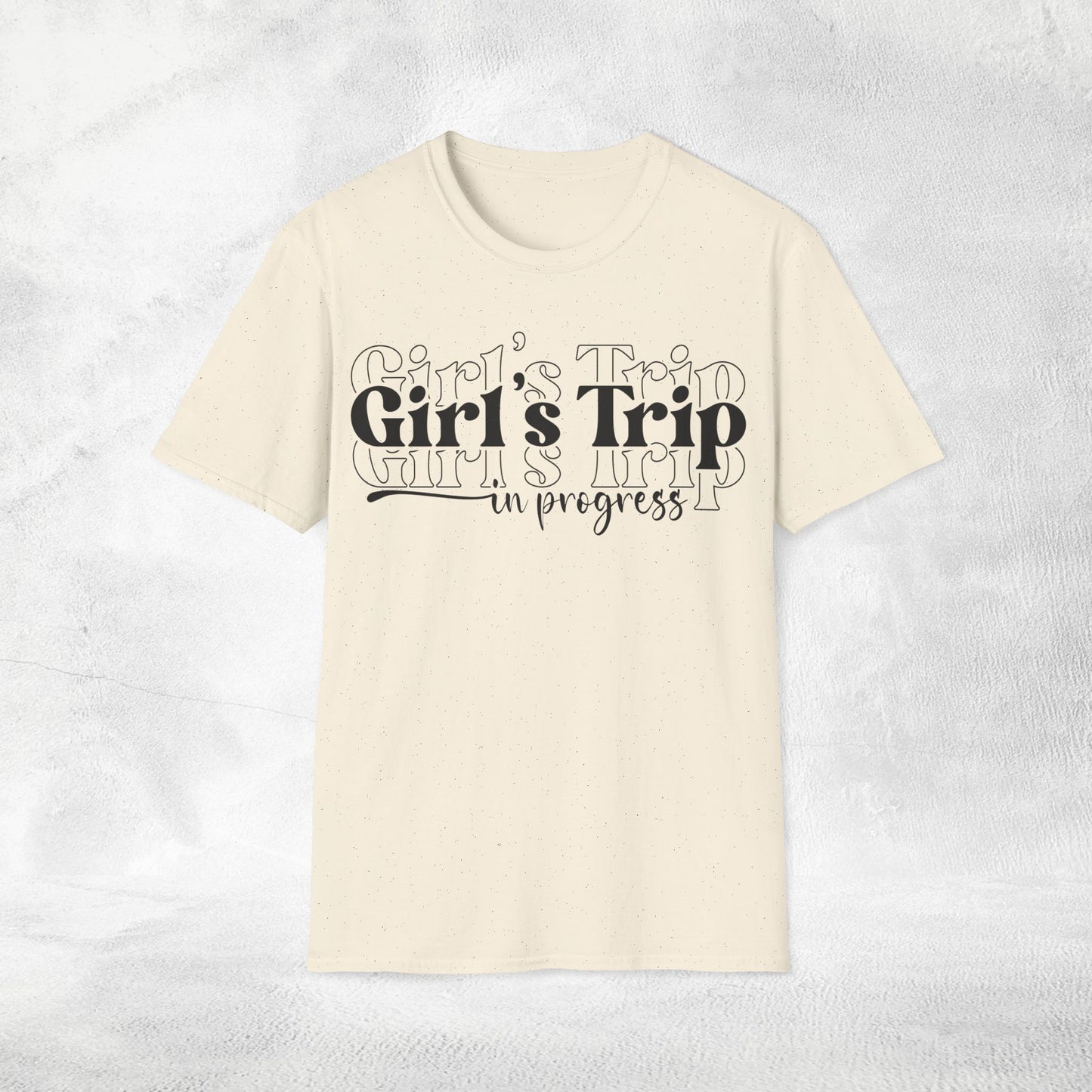 womens shirt girls trip in progress