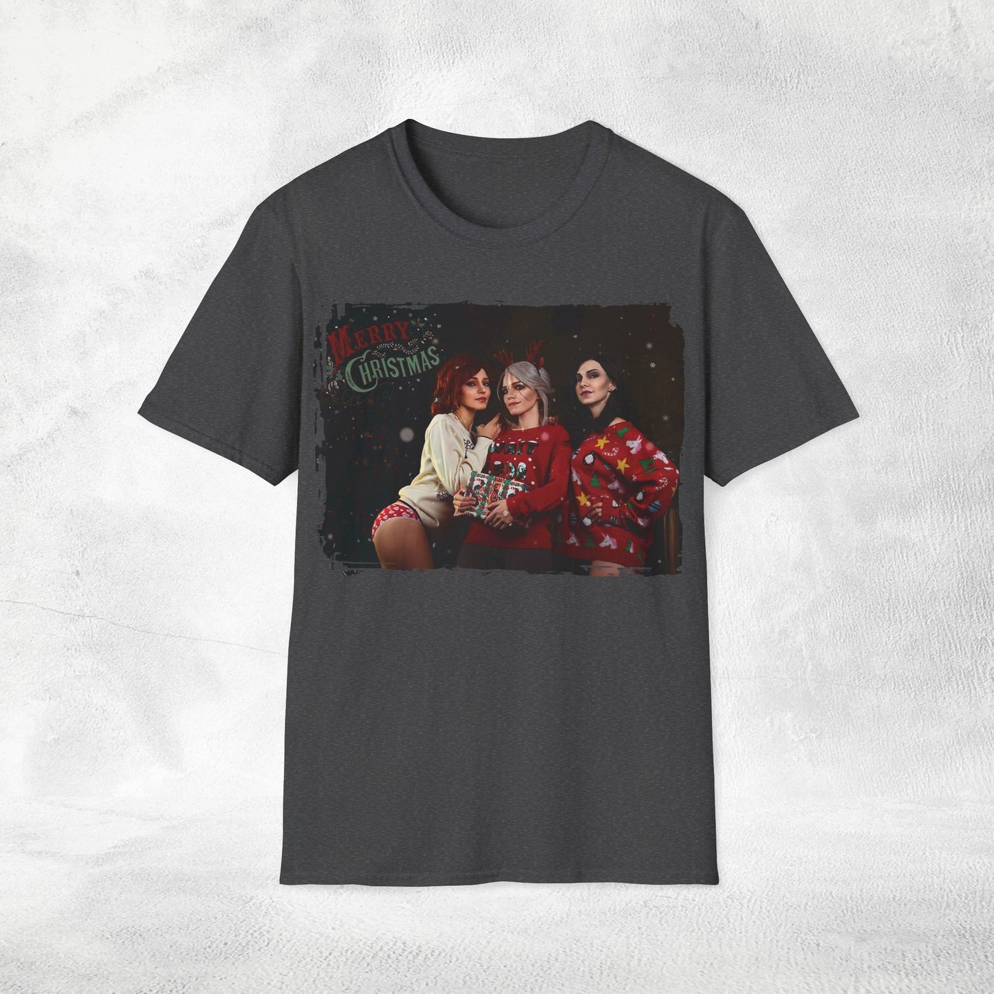Unisex Christmas Ciri Triss and Yennefer T-Shirt