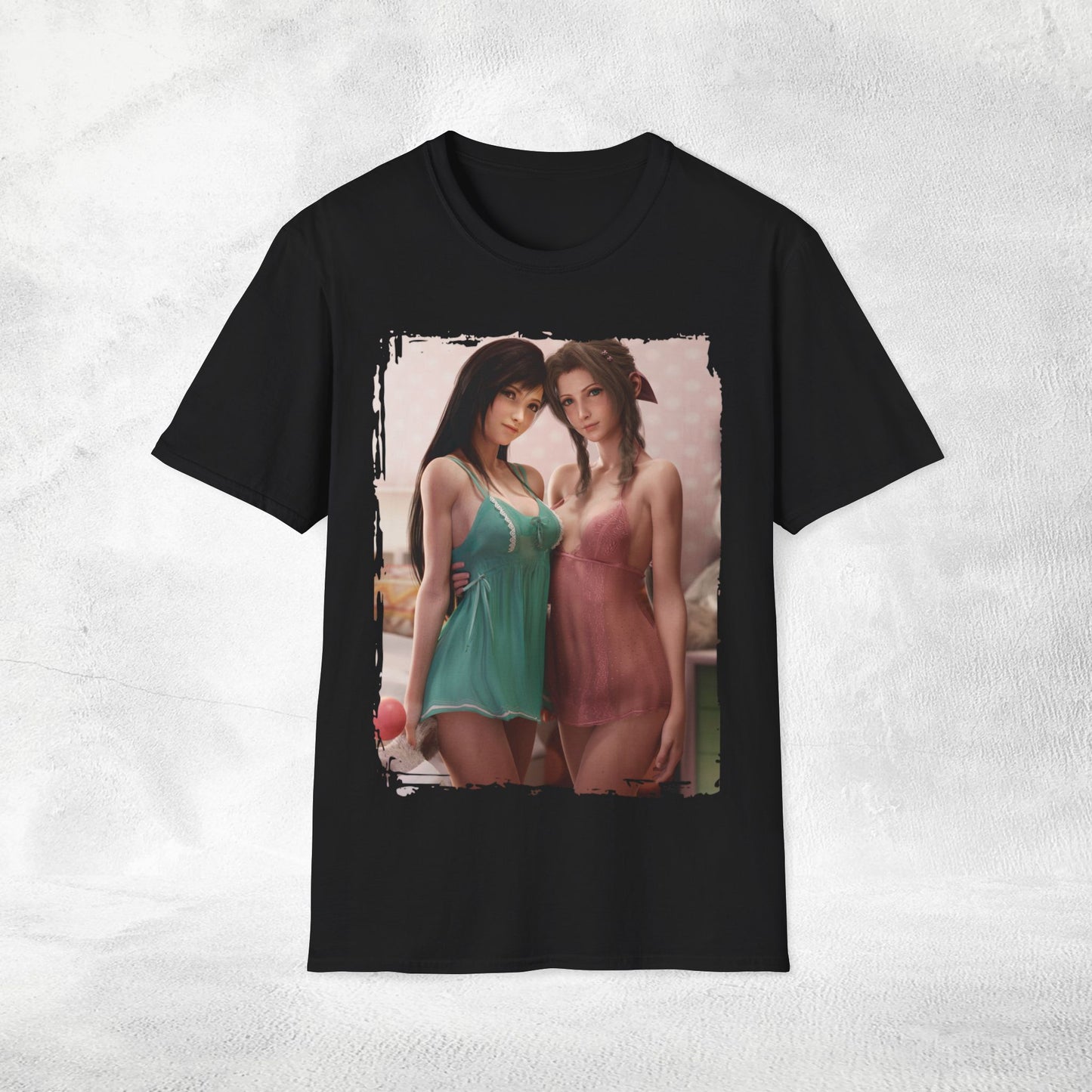 Unisex Gaming shirt Final Fantasy Aerith Gainsborough Tifa Lockhart