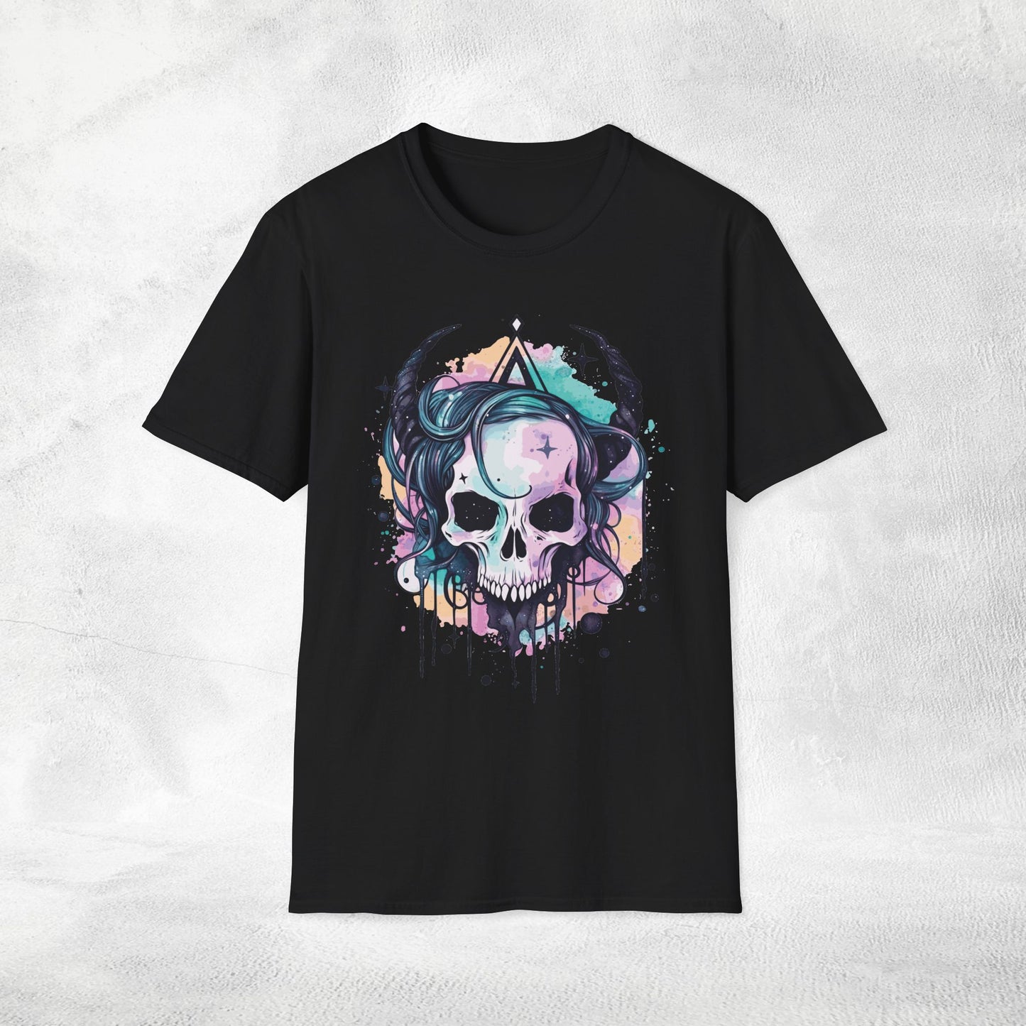 Unisex Gothic Shirt Pastel Skull