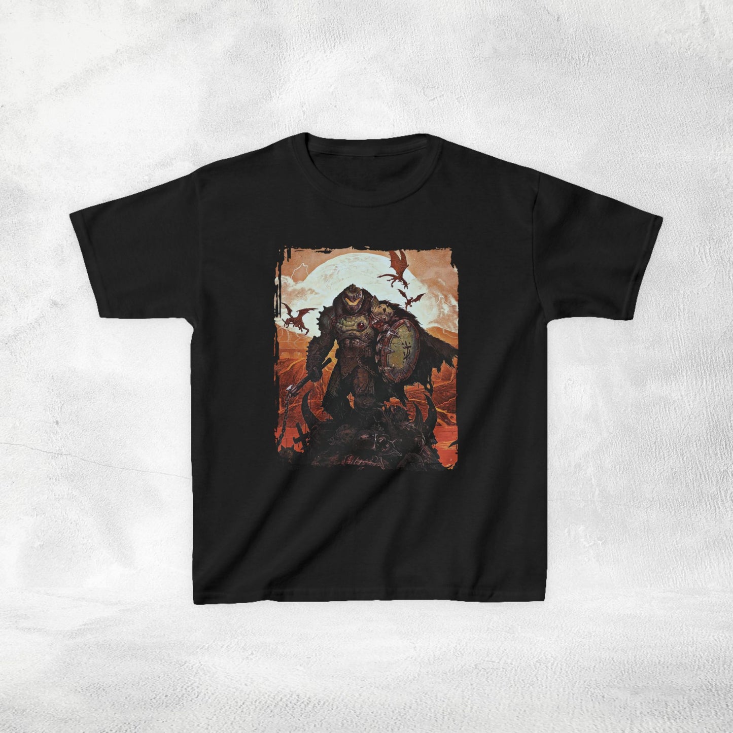 Kids  gaming shirt Doom the Dark Ages