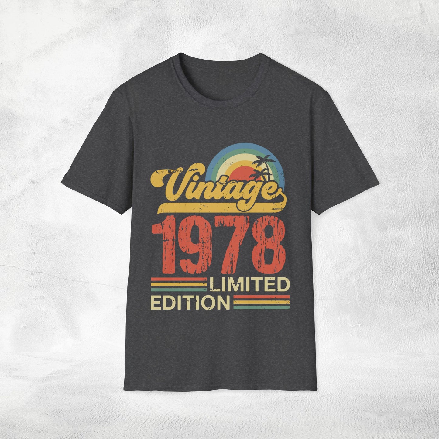 Unisex year of birth shirt 1978