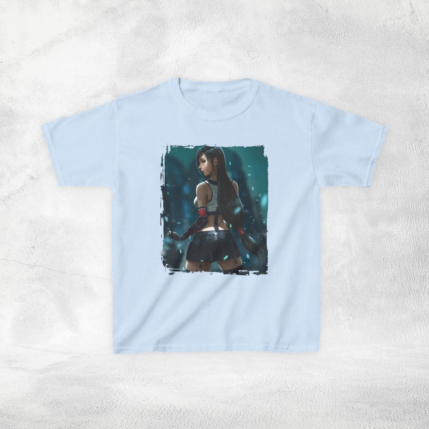 Kids  gaming shirt Final Fantasy Tifa Lockhart