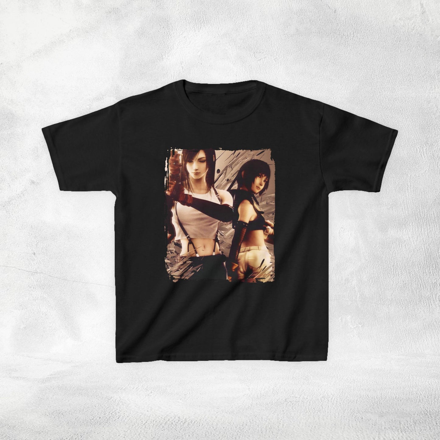 Kids  gaming shirt Final Fantasy Tifa Lockhart and Yuffie Kisaragi