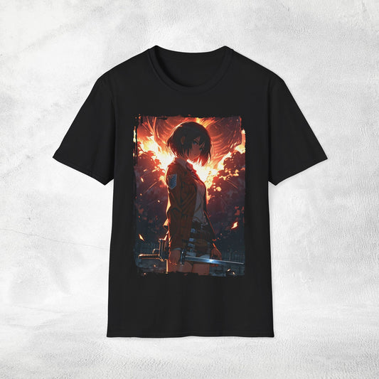 Unisex anime shirt Mikasa Ackerman