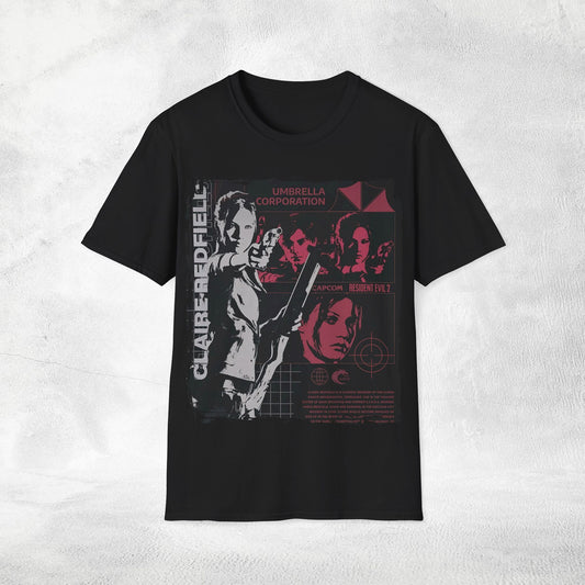 Unisex gaming shirt Resident Evil Claire Redfield