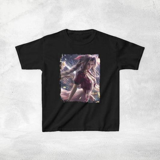 Kids  gaming shirt Final Fantasy Aerith Gainsborough