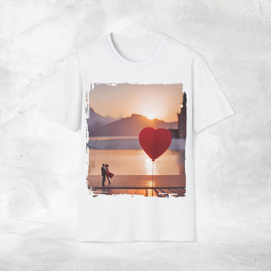 Unisex couples T-Shirt hearts
