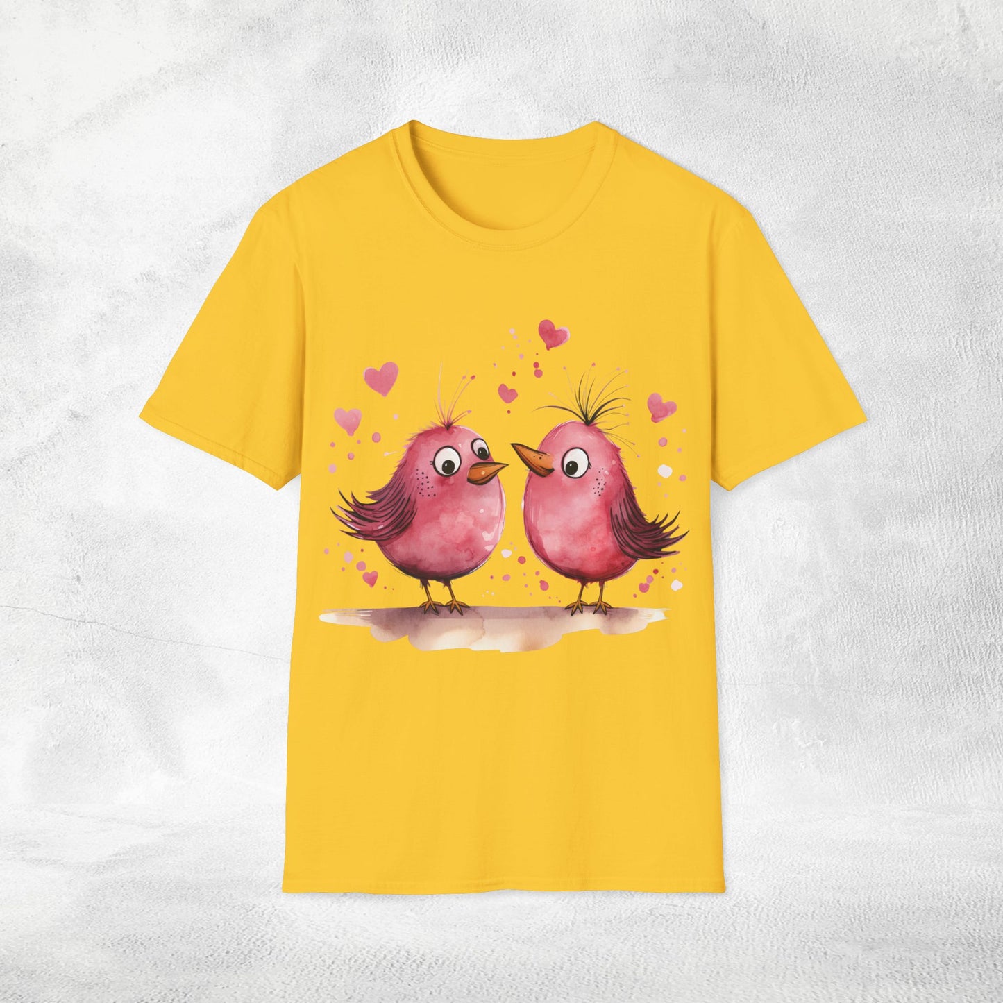 Unisex couples T-Shirt lovebird