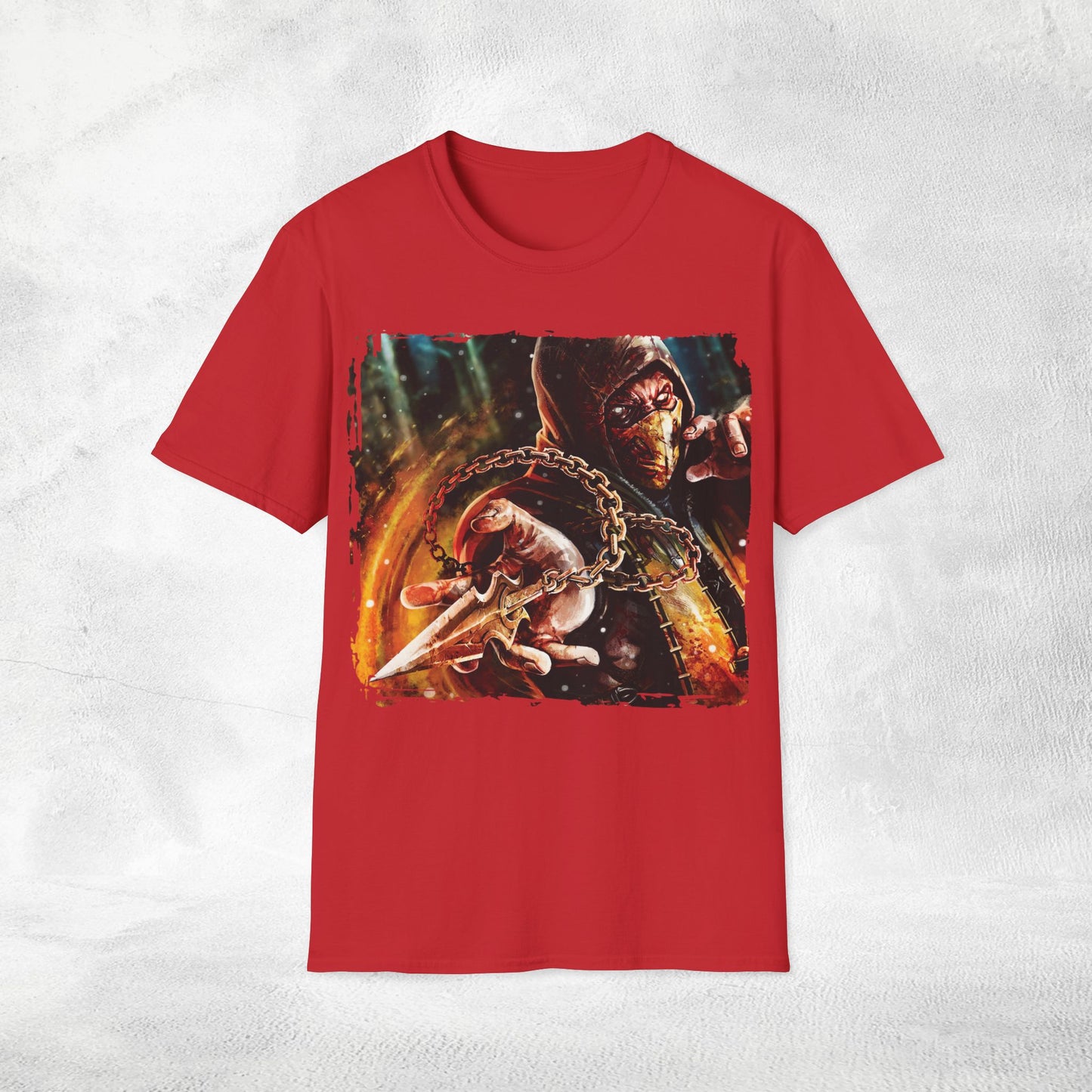 Unisex gaming shirt Mortal Kombat Scorpion