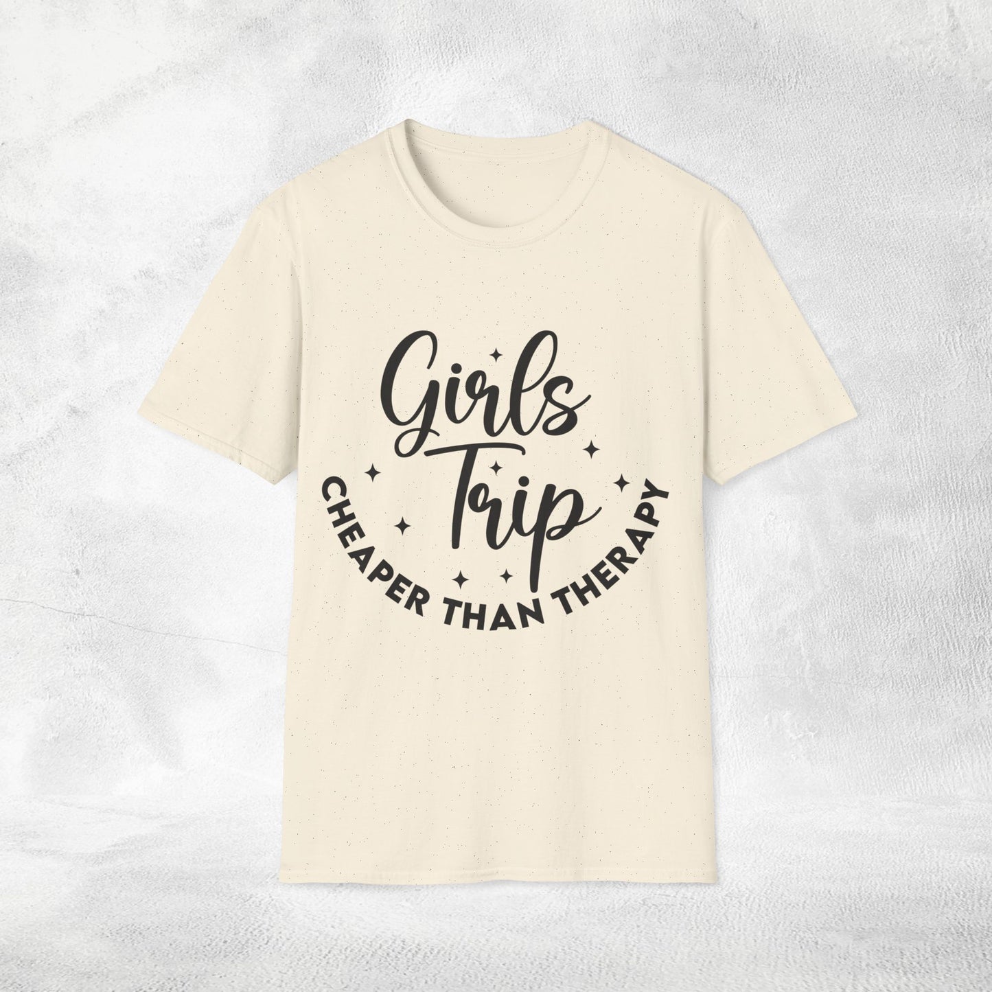 womens shirt girls trip cheaper than therapy