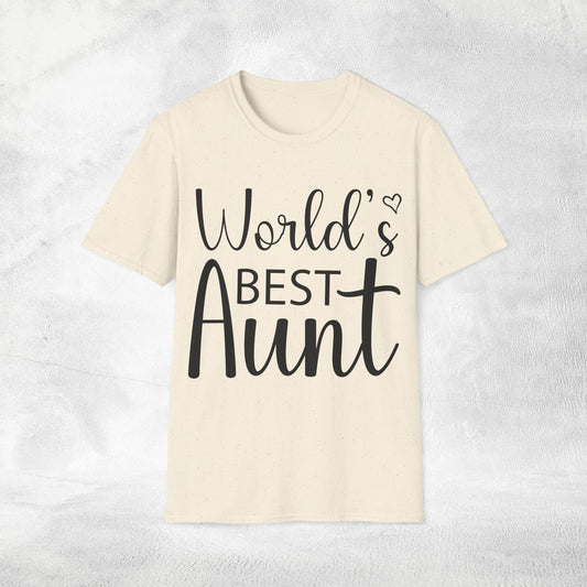 Womens T-shirt Worlds Best Aunt