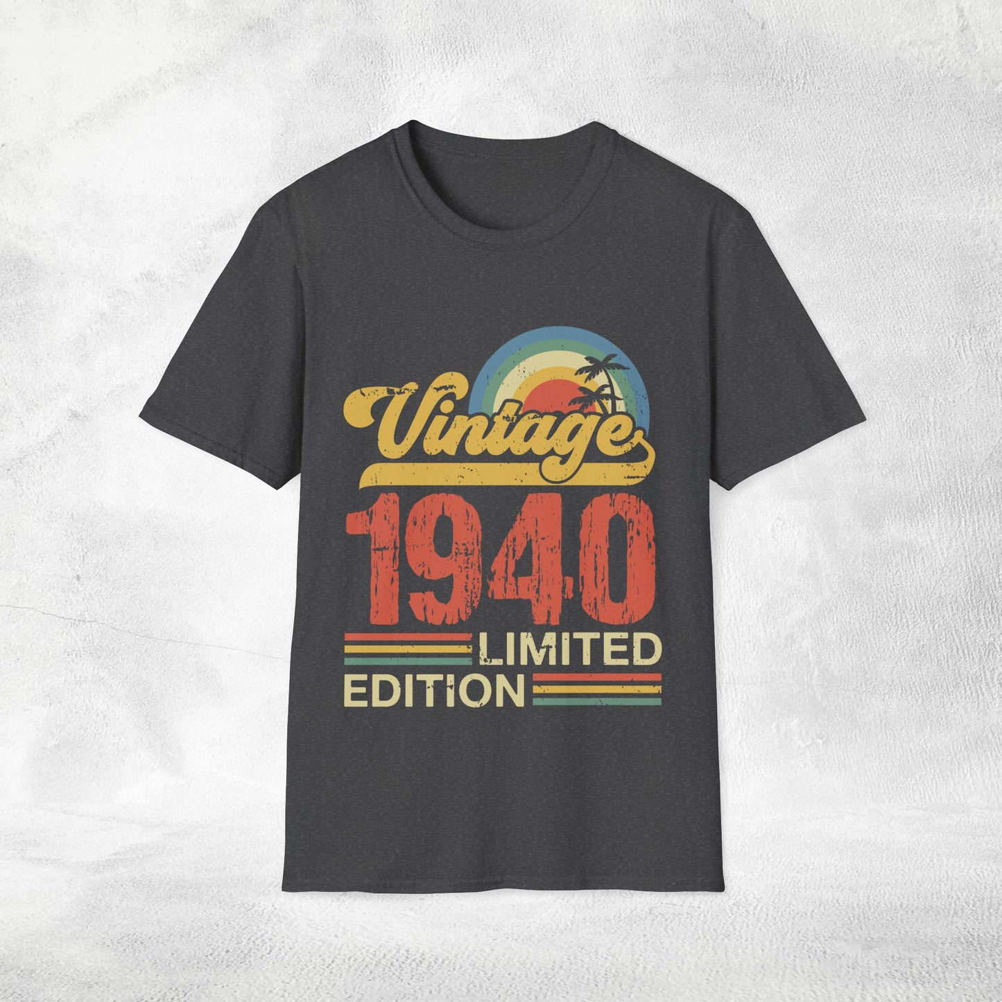 Unisex year of birth shirt 1940