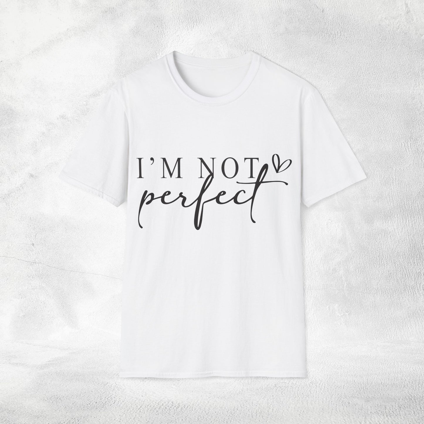 Women's Slogan T-shirt i'm not perfect