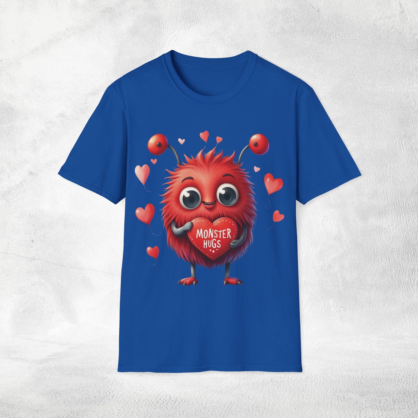 Unisex couples T-Shirt valentine monster