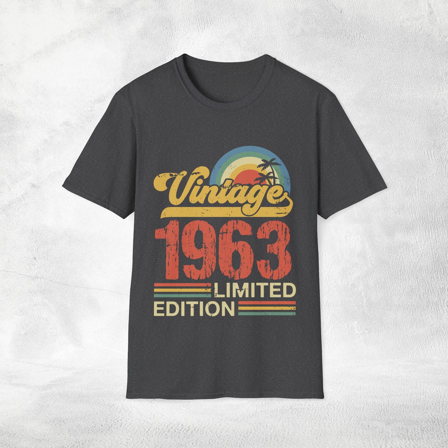 Unisex year of birth shirt 1963