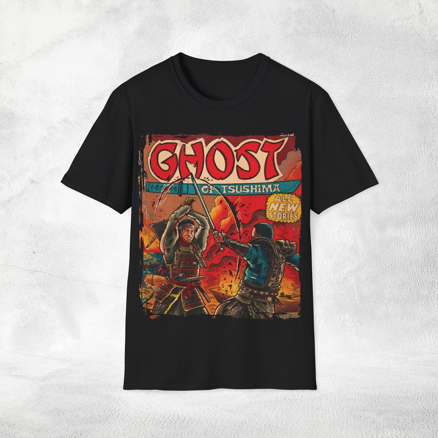 Unisex gaming shirt Ghost of Tsushima
