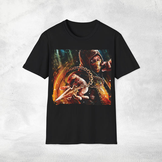 Unisex gaming shirt Mortal Kombat Scorpion