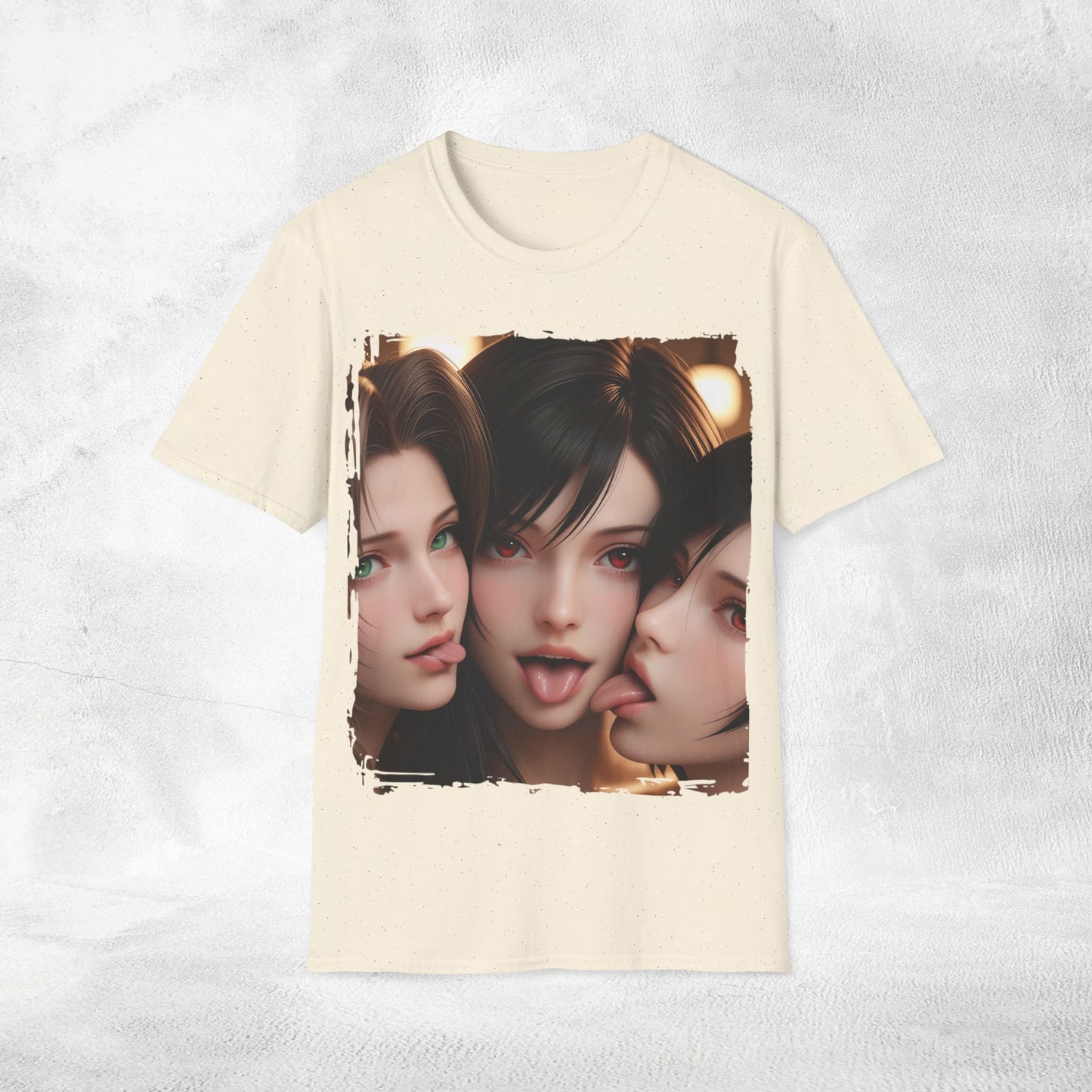 Unisex gaming shirt FF7 Aerith Tifa and Yuffie