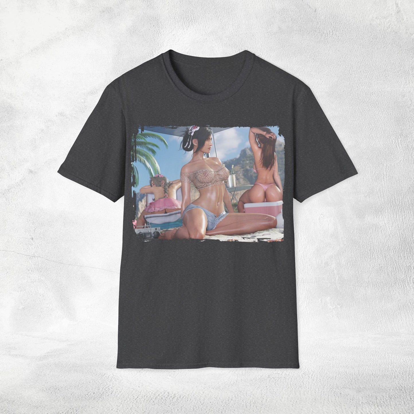 Unisex Gaming shirt Final Fantasy / Stellar Blade Aerith Gainsborough Tifa Lockhart and Jessie Rasberry