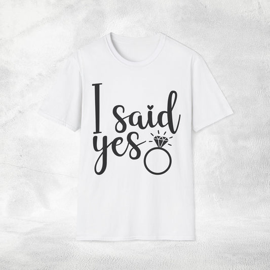 Women's T-Shirt i said yes bachelorette party