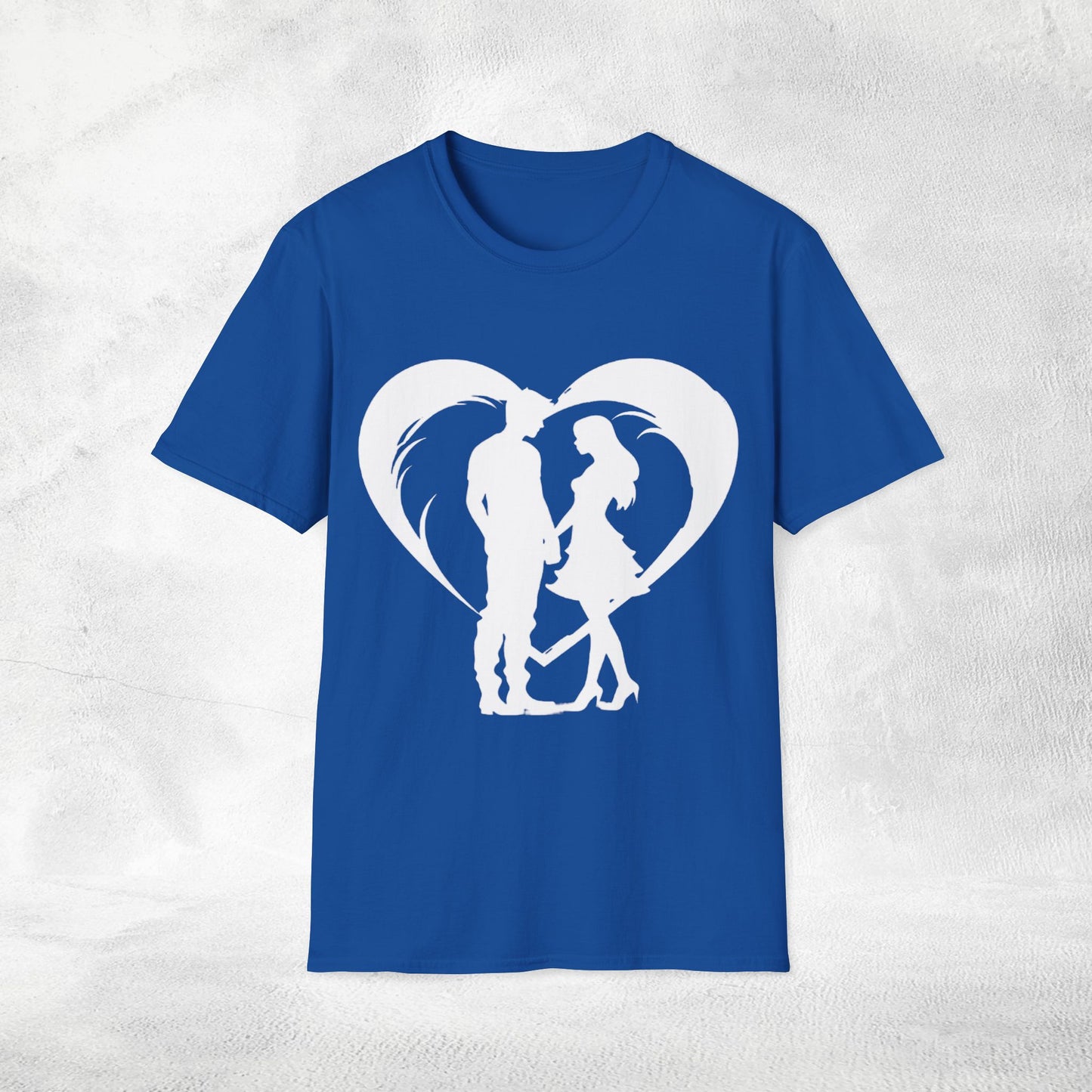 Unisex couples T-Shirt heart
