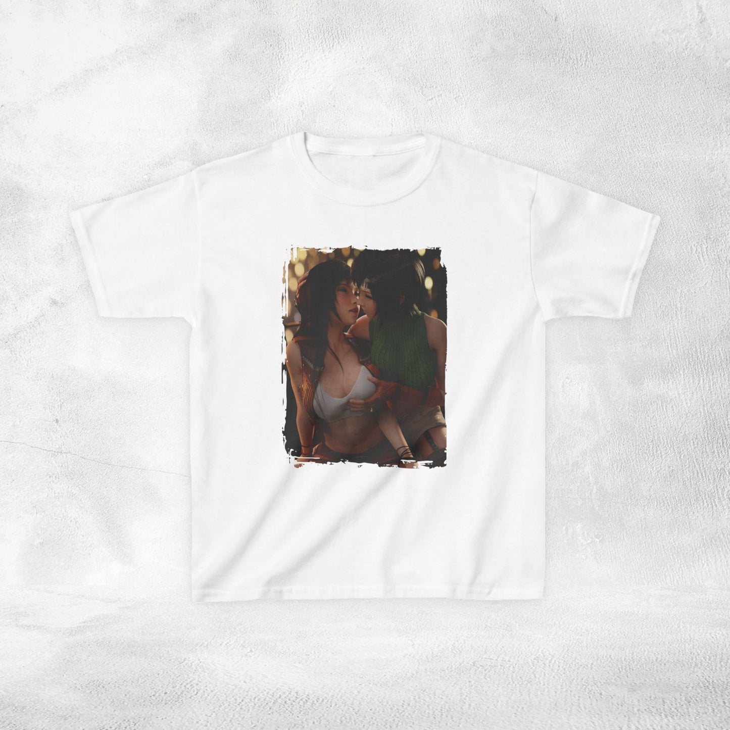Kids gaming shirt Final Fantasy Yuffie Kisaragi and Tifa Lockhart