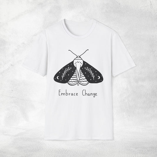 Womens Slogan T-shirt embrace change