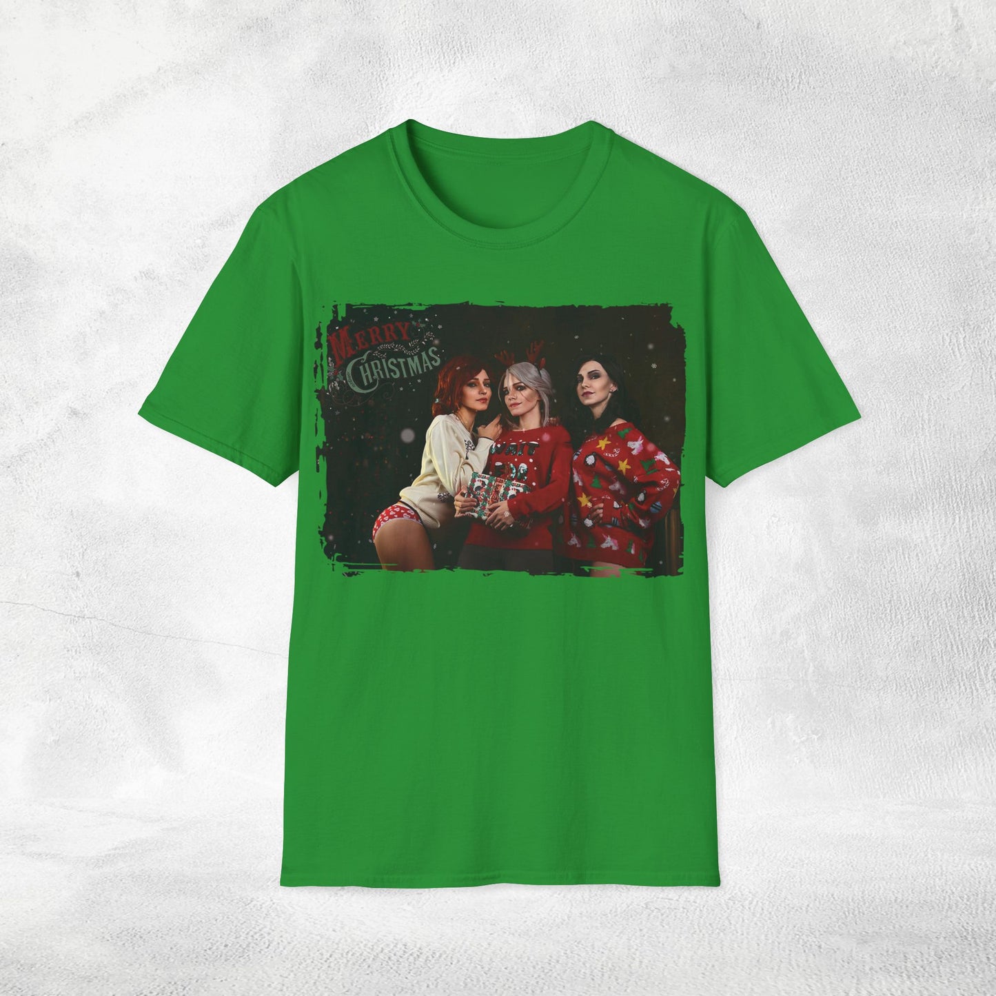 Unisex Christmas Ciri Triss and Yennefer T-Shirt