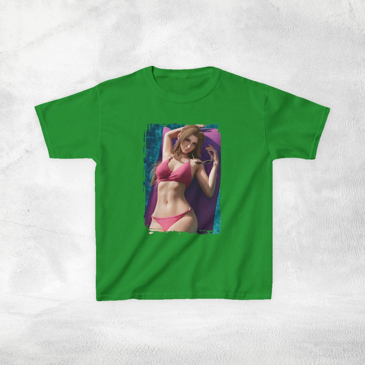 Kids gaming shirt Final Fantasy Aerith Swimsuit
