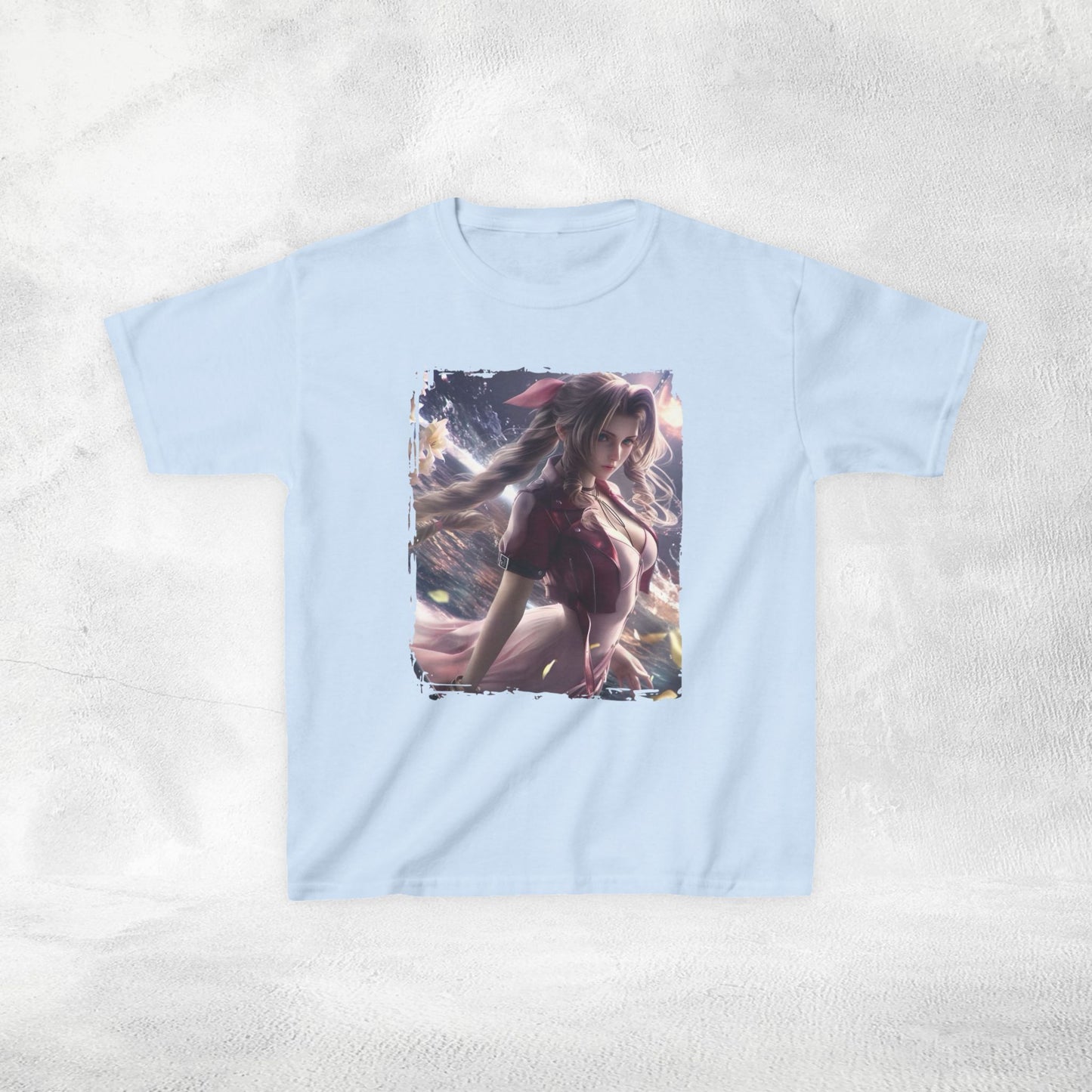 Kids  gaming shirt Final Fantasy Aerith Gainsborough