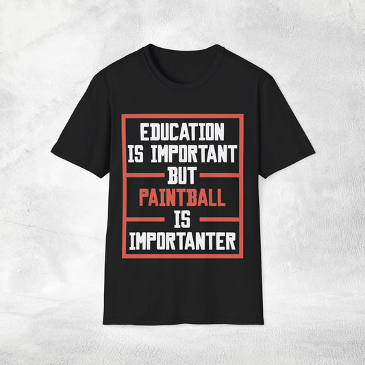 Unisex paintball shirt education