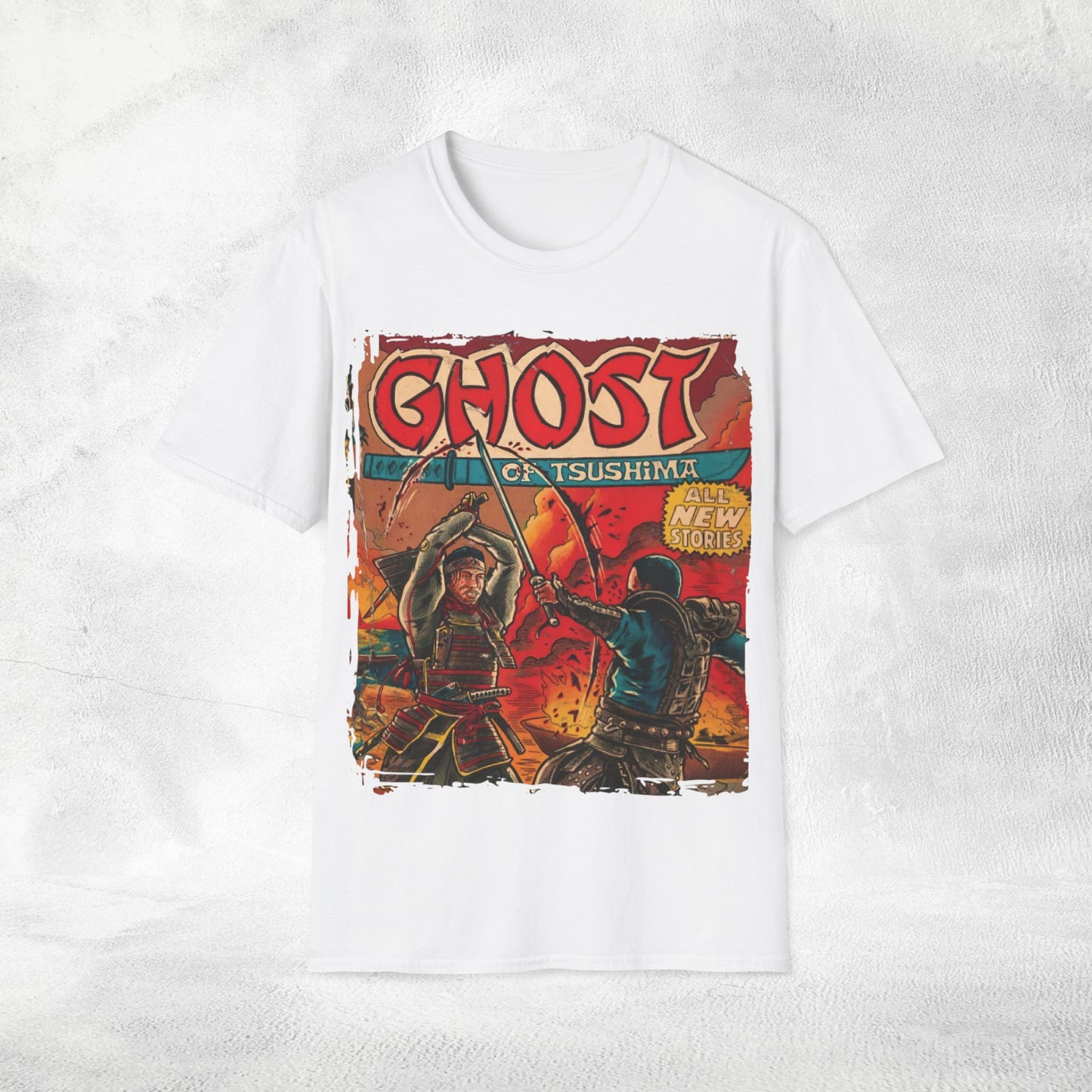 Unisex gaming shirt Ghost of Tsushima