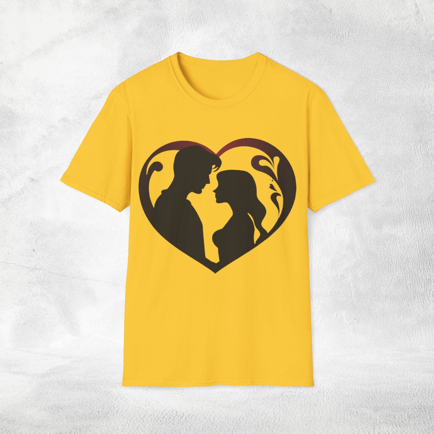 Unisex couples T-Shirt heart