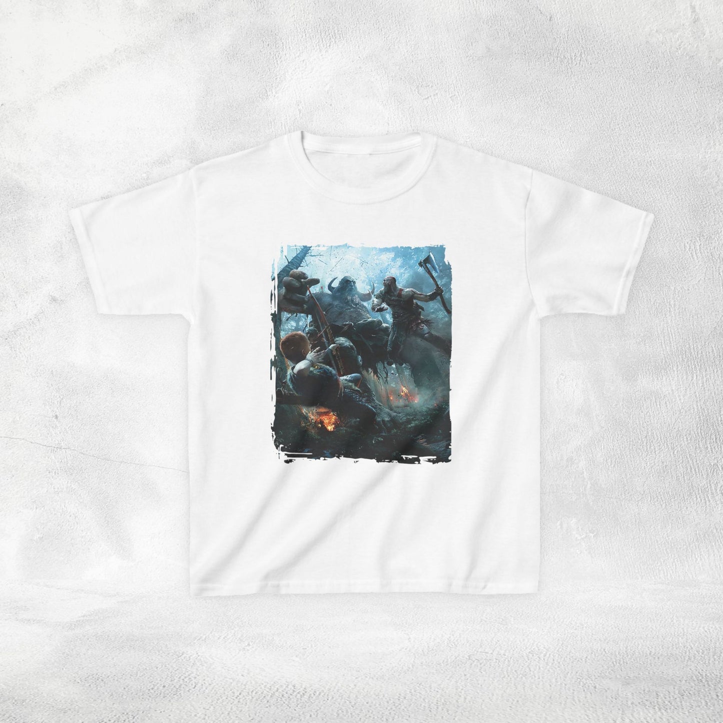 Kids  gaming shirt Kratos