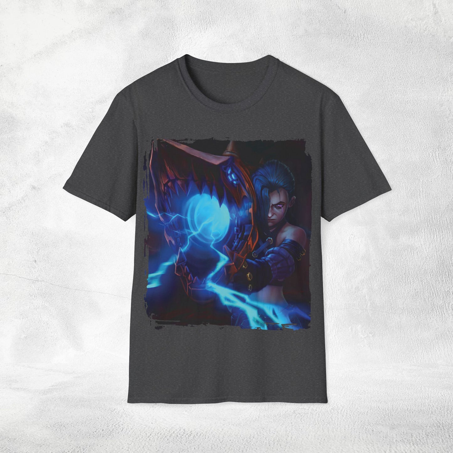 Unisex Gaming shirt Arcane Series LOL Jinx