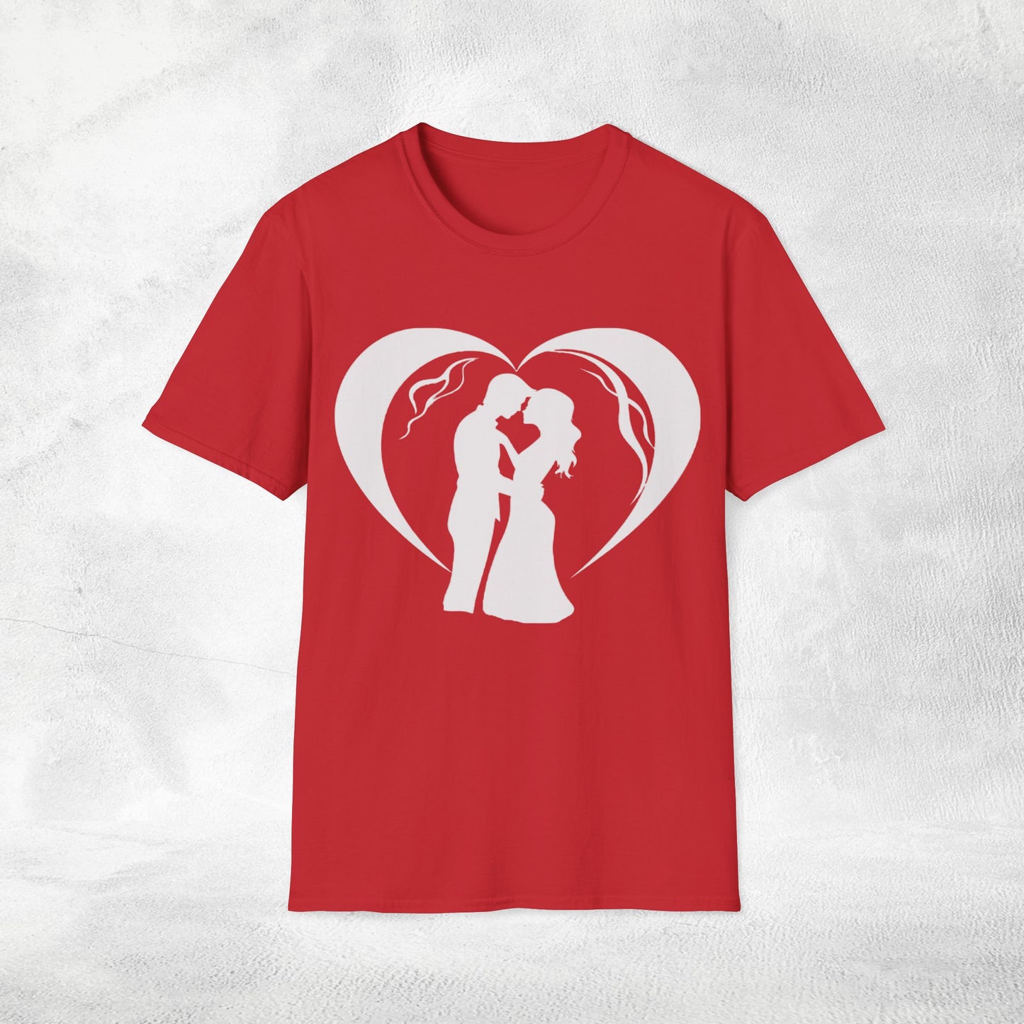 Unisex couples T-Shirt heart