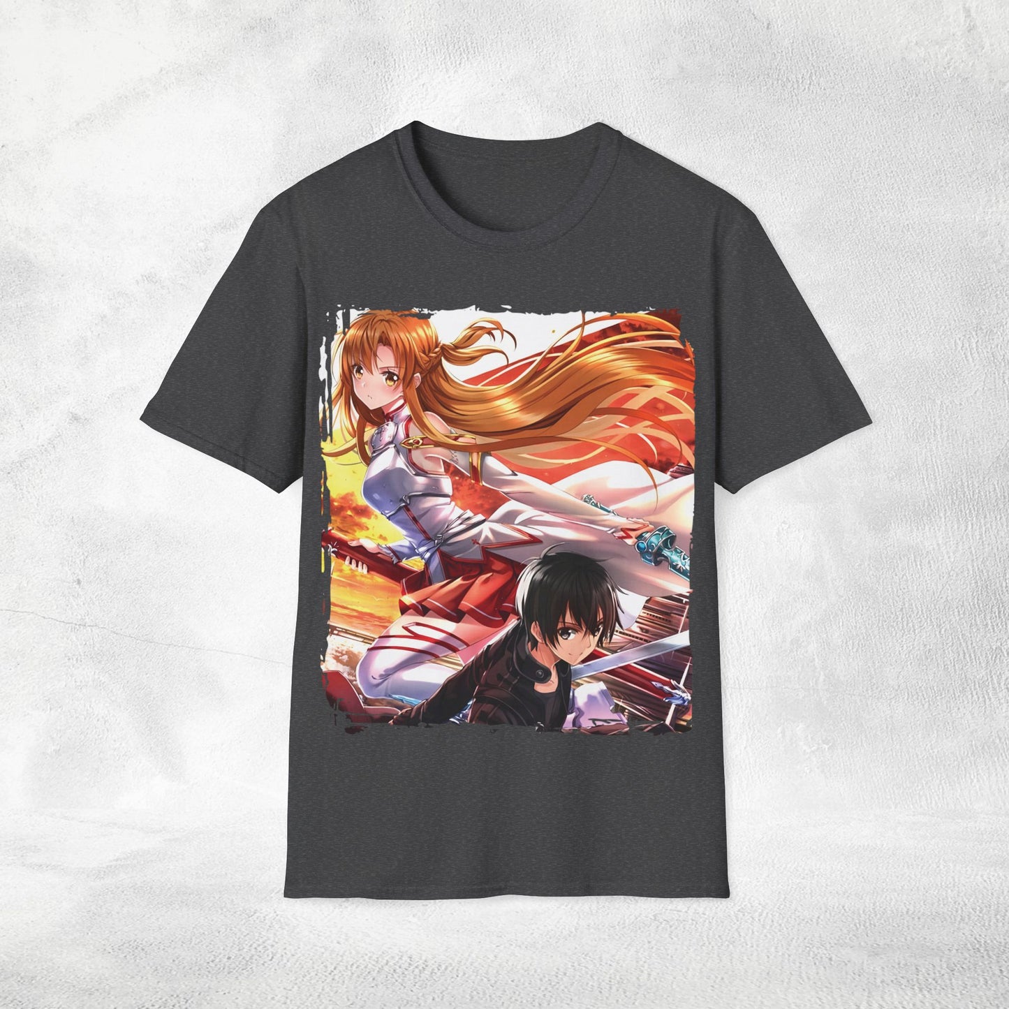 Unisex anime shirt Kazuto Kirigaya / Kirito and Asuna Yuuki