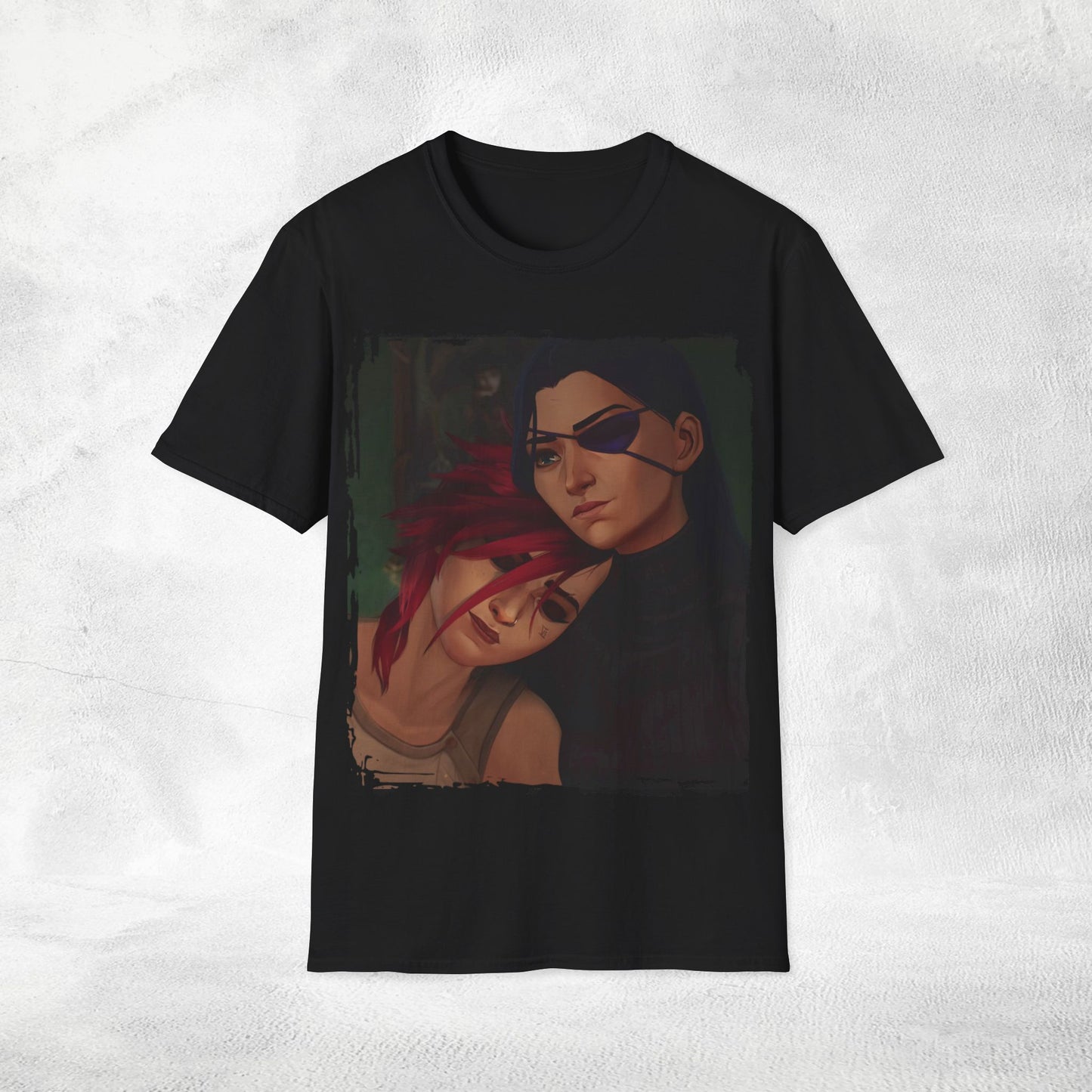 Unisex Gaming shirt Arcane Series LOL Caitlyn and Vi