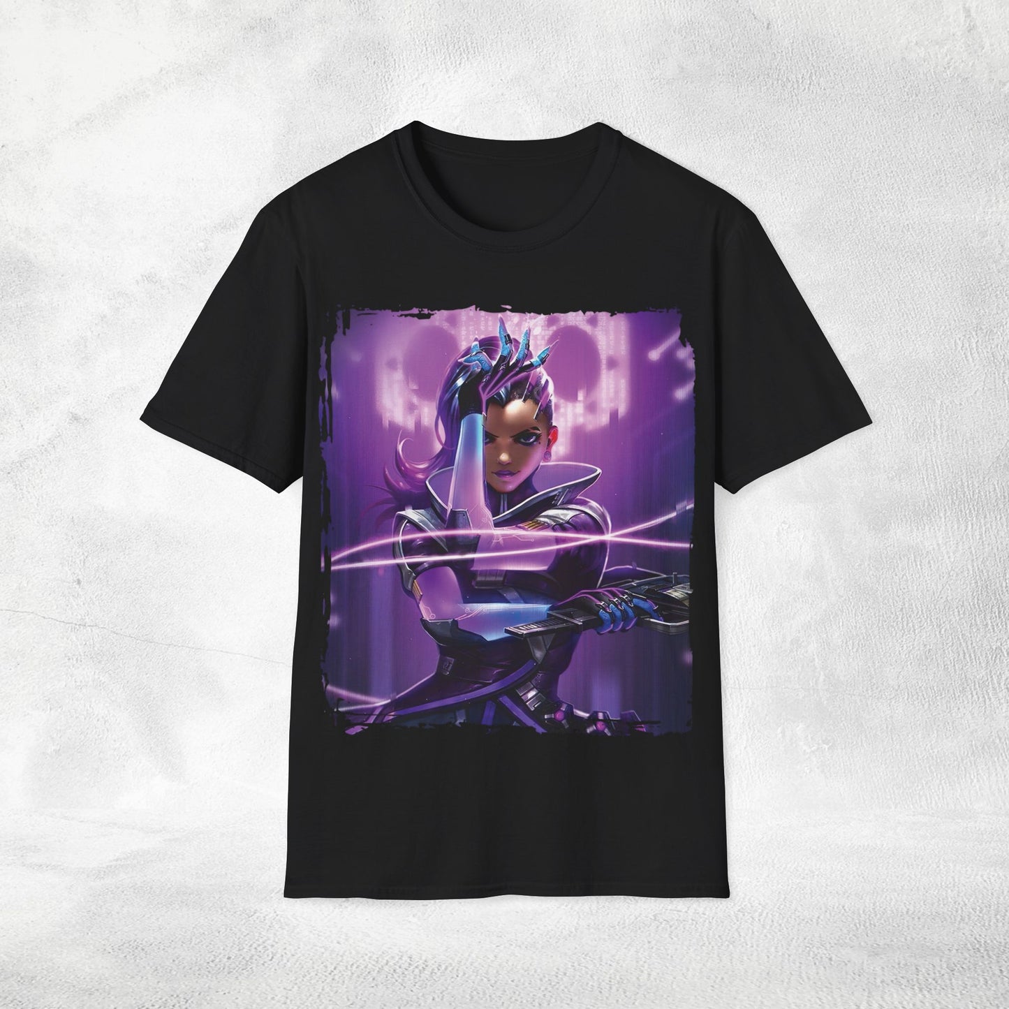 Unisex gaming shirt Overwatch Sombra