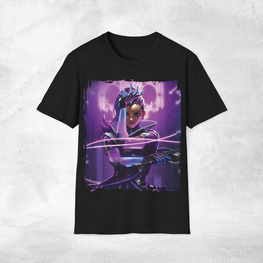 Unisex gaming shirt Overwatch Sombra