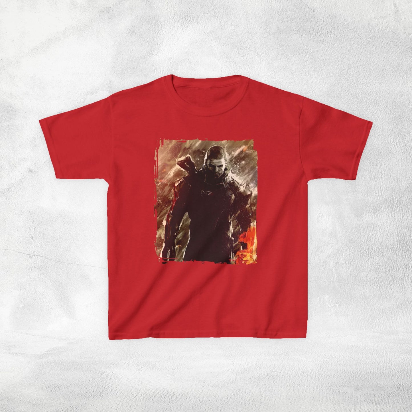 Kids gaming shirt Mass Effect Shepard