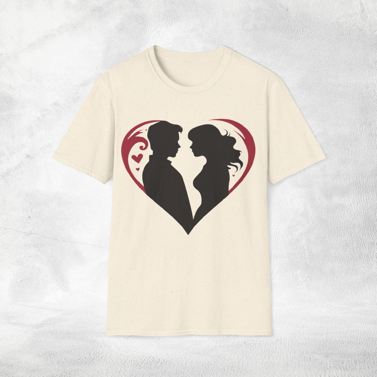 Unisex couples T-Shirt heart