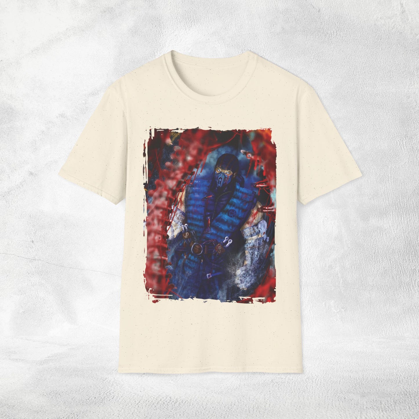 Unisex gaming shirt Mortal Kombat Sub-Zero Fatality