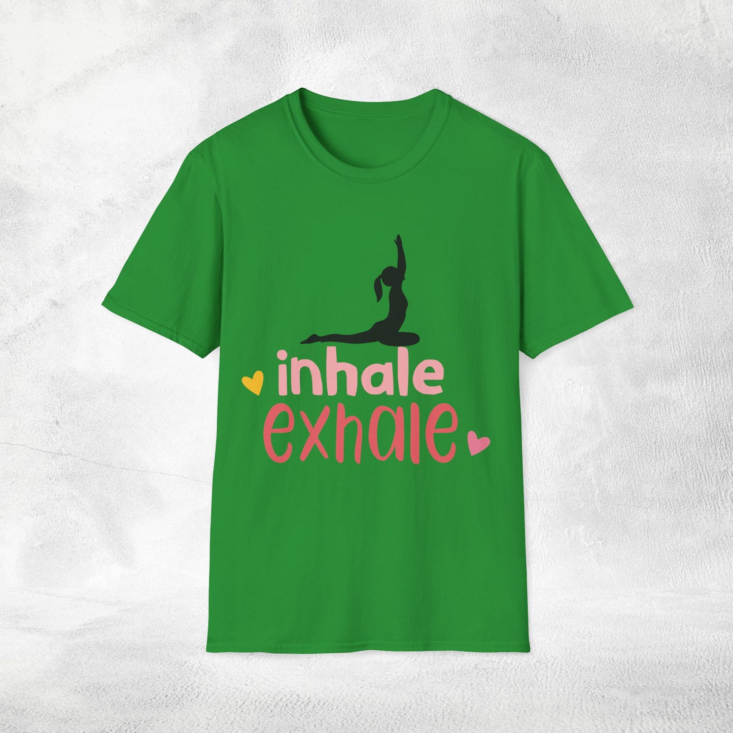 Womens Yoga shirt inhale exhale